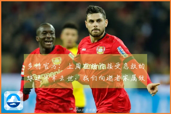 多特官方：上周在场内接受急救的球迷不幸去世，我们向逝者家属致以慰问